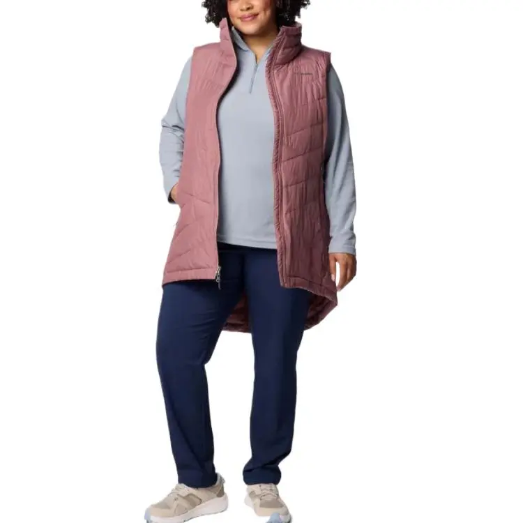 Columbia Heavenly Long Vest Plus Vest Women's Pink-3