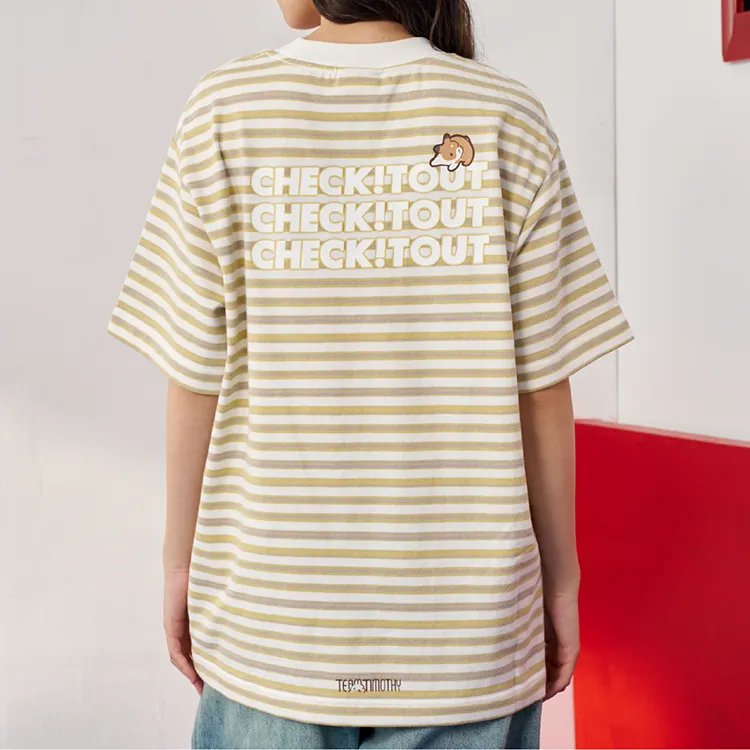 Checkitout T Shirts Unisex Ecru-5