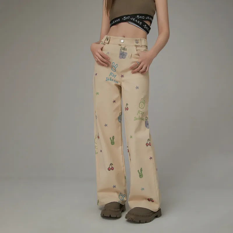 CHUU Casual Pants Women's Apricot-2