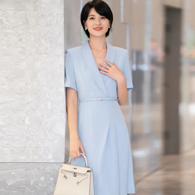 ONE SHALLOW Short Sleeved Dresses Women's-2