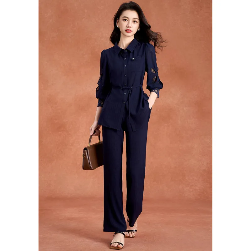 Mylan Casual Suit Women's Navy Blue-3