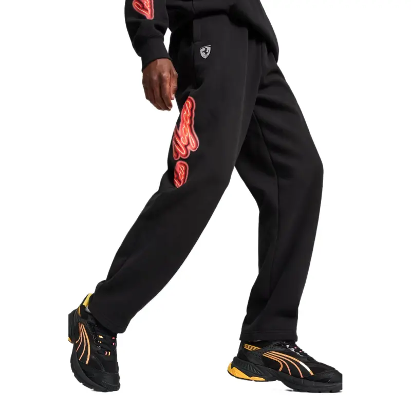 PUMA Scuderia Ferrari Casual Pants Men's Black-4