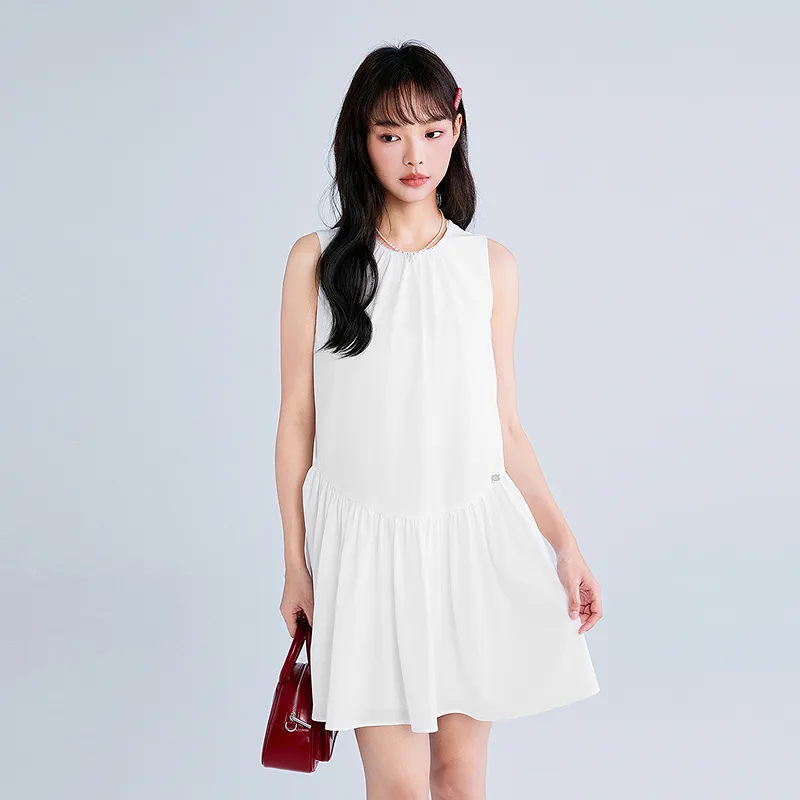 LEDIN Sleeveless Dresses Women's Bright White-2