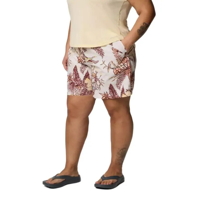 Columbia Casual Shorts Women's White Floral-2