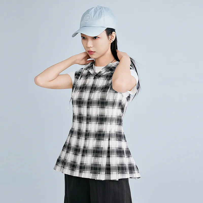 LEDIN Chiffon Shirt Women's Black-4