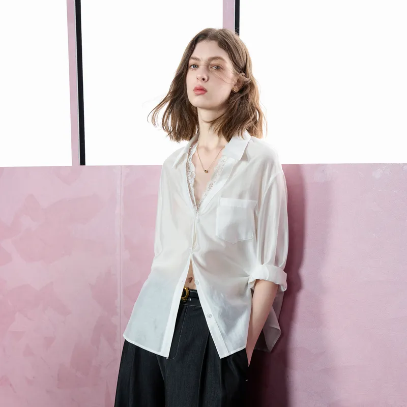 3COLOUR Shirt Women's Cloud White-5