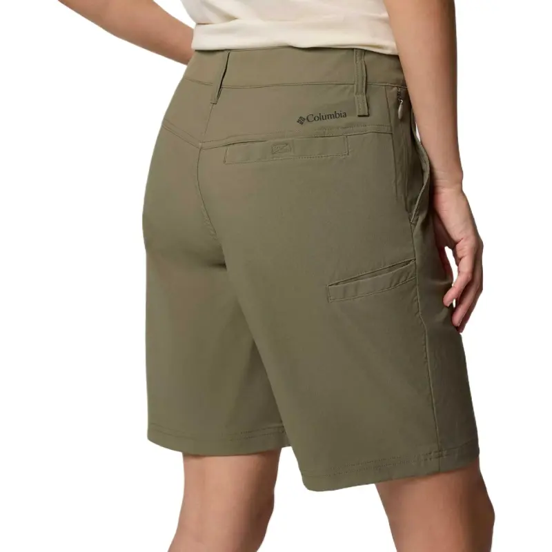 Columbia Leslie Falls 2 Omni-Shade Casual Shorts Women's Stone Green-1