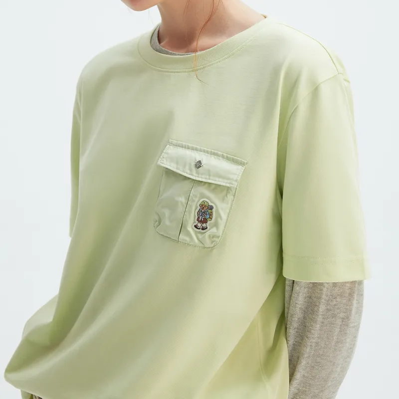Teenie Weenie T Shirts Women's Mustard Yellow-3