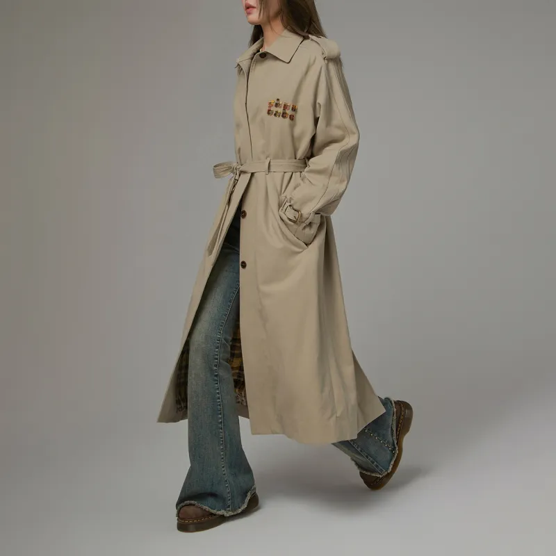 CHUU Cropped Coats Women's Khaki-2