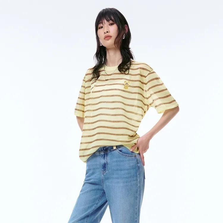 PEACEBIRD Knitwear Women's Yellow-3