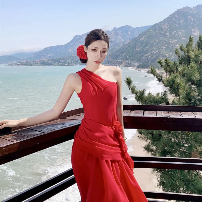 XIANSINIAO Sleeveless Dress Women's-4