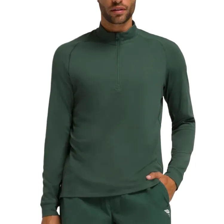 Wilson Layer Up Half Zip T Shirt Men's Green-1