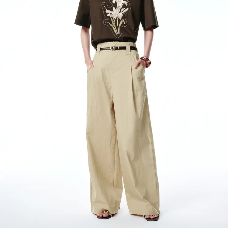 PEACEBIRD Casual Pants Women's Lemon Pepper Yellow-2