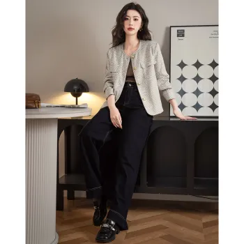 TERRE BLEUE Cropped Coat Women's White