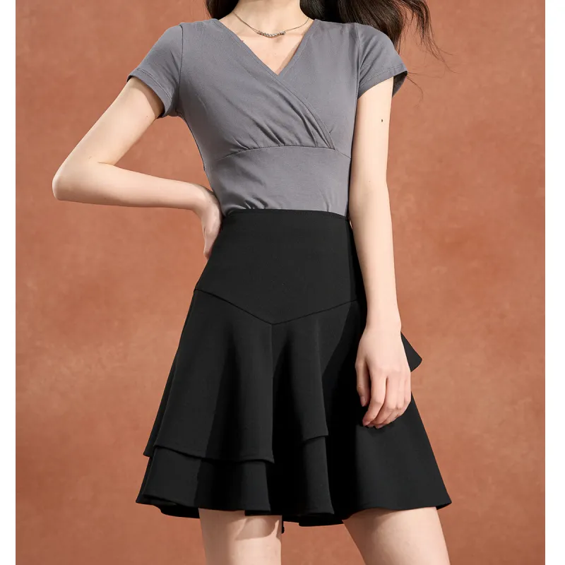 Mylan Casual Short Skirts Women's Black-3