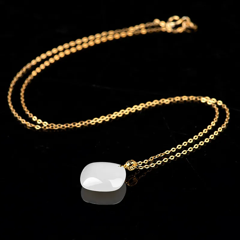Royal Heaven's Choice Pendants Pale Greenish White Jade Unisex-4
