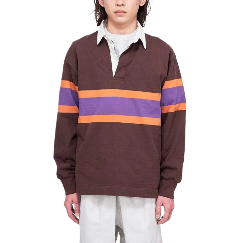 Gramicci Rugby Jersey Unisex Brown-2
