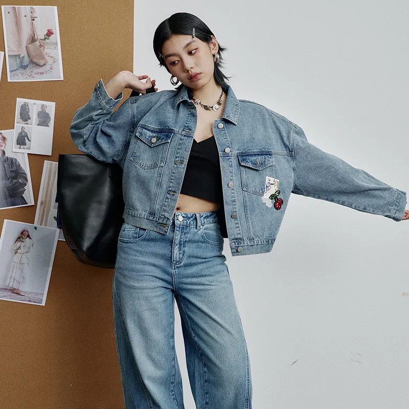 ELF SACK Denim Jackets Women's-8