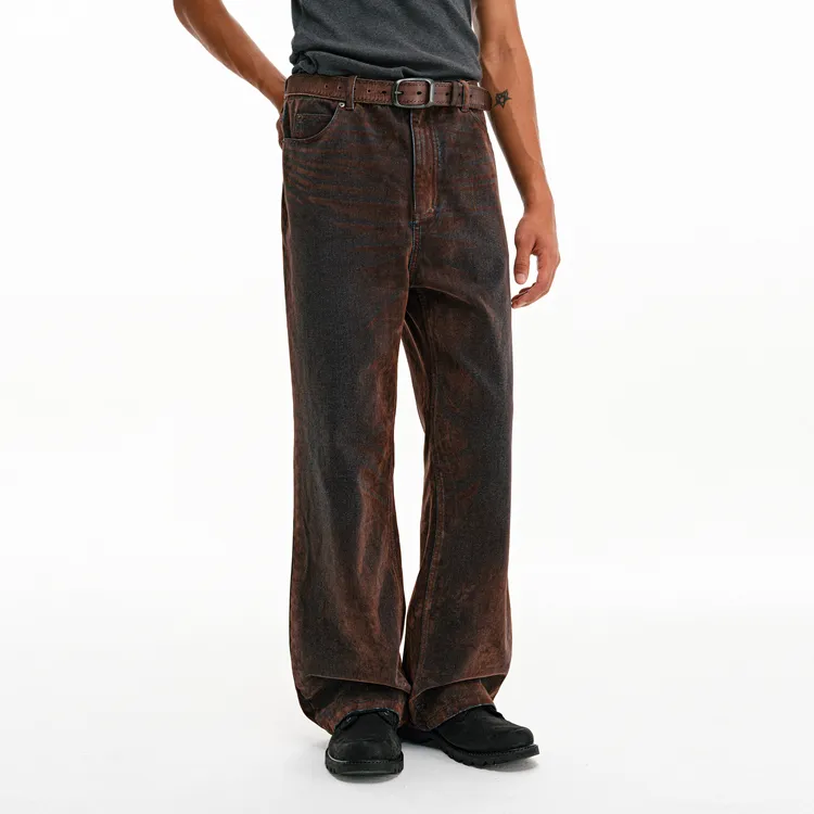 FPA ALWAYS MOVING Series Jeans Unisex Blue Brown-4