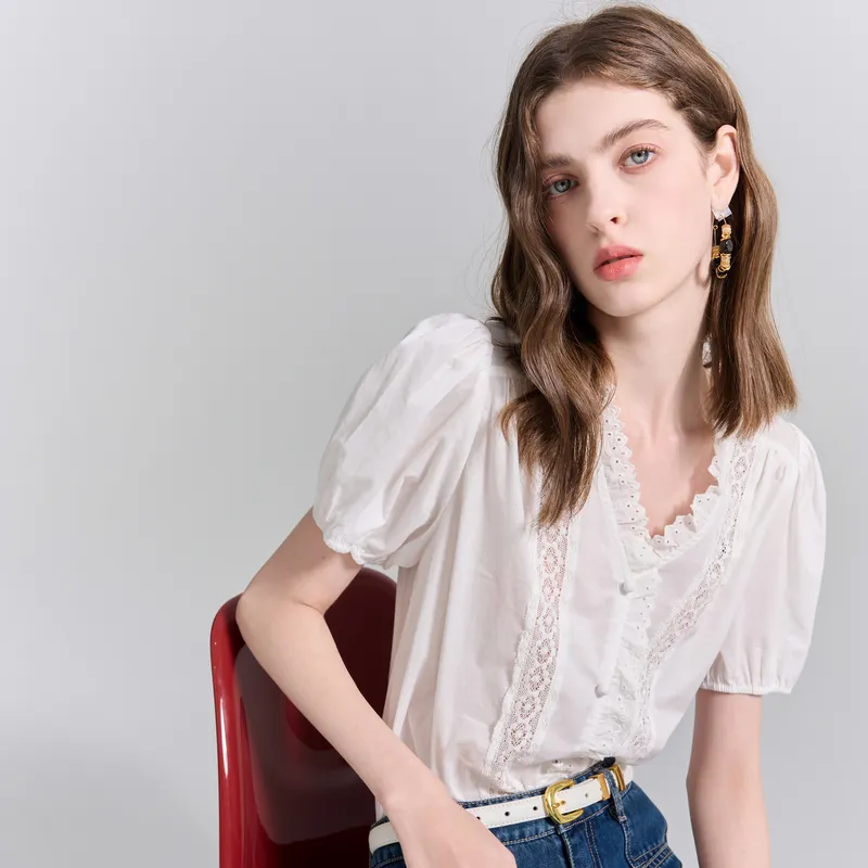 3COLOUR Shirt Women's Cloud White-2