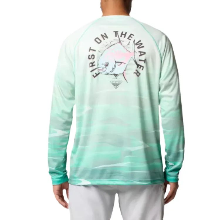 Columbia PFG Super Terminal Tackle Omni Wick™ Polyester T Shirt Men's-1