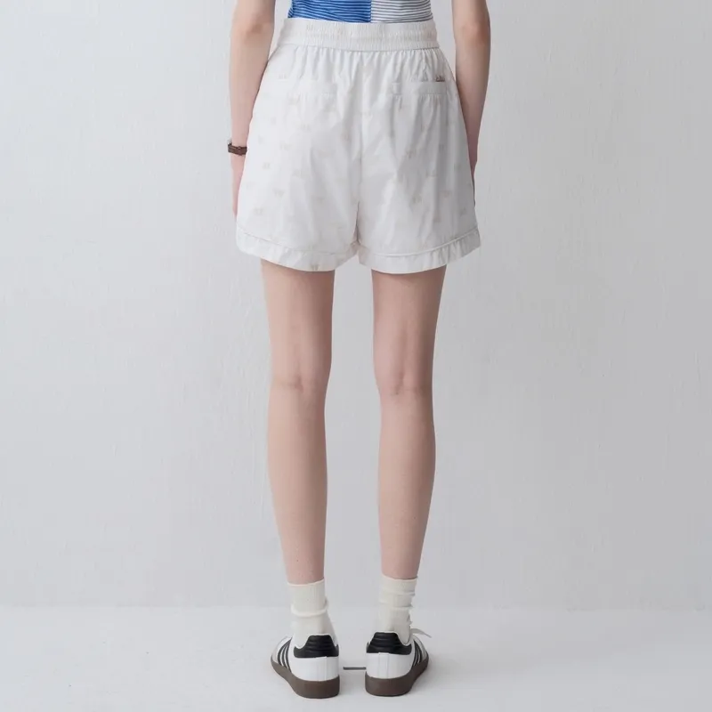 Teenie Weenie Casual Shorts Women's Ivory White-3