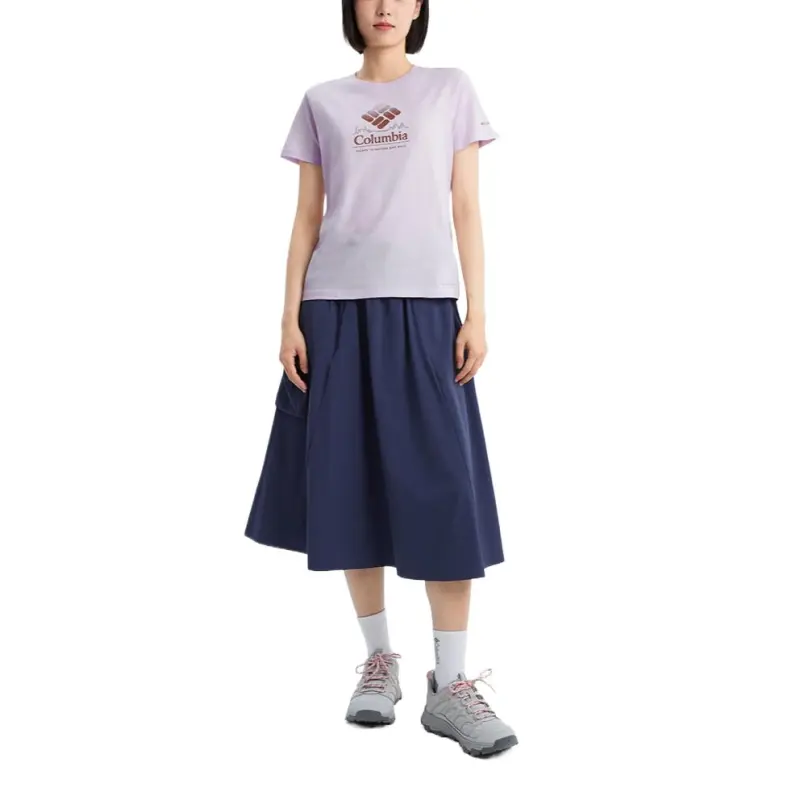 Columbia Transit Regular T Shirt Women's Light Purple-3