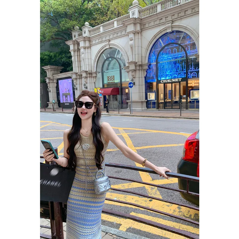 Fish Rabbits Sleeveless Dress Women's-2