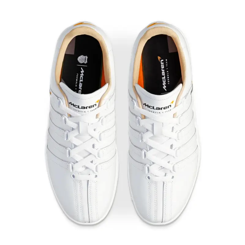 KSWISS CLASSICVNXMCLAREN Anti Slip Wear Resistant Low Top Skateboard Shoes Women's White-7