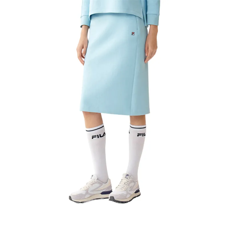 FILA Heritage Knit Long Skirt Women's Prussian Blue-4