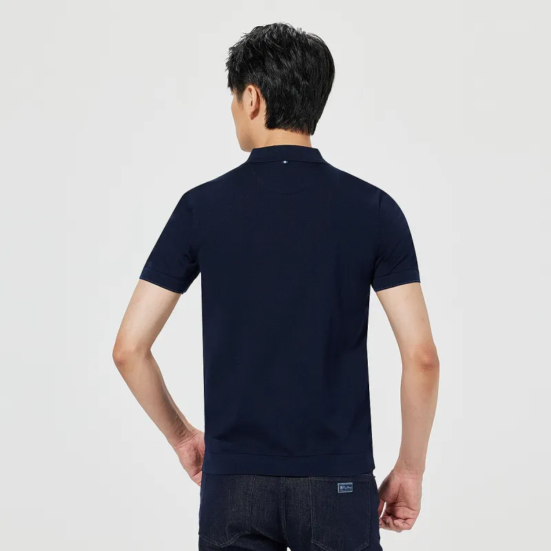 LESS IS MORE Polo Shirts Men Dark Navy Blue 25XTX5271S-5
