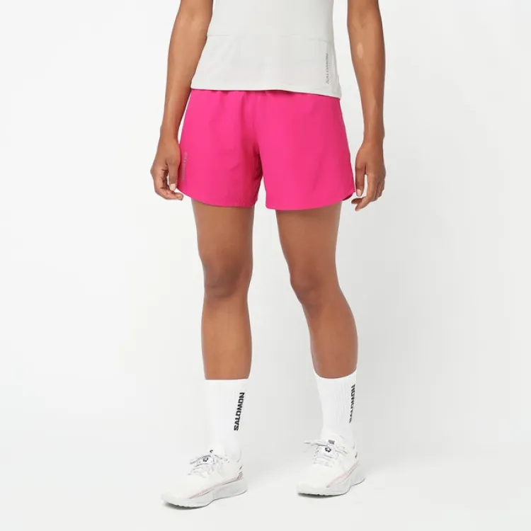 SALOMON Sports Shorts Women's Beetroot Purple Color-1