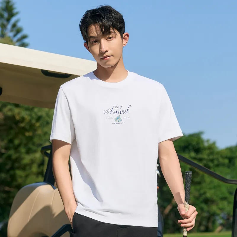 Cabbeen T Shirts Men Ecru 12-2