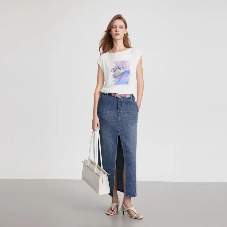 ELLE T Shirts Women's White-4