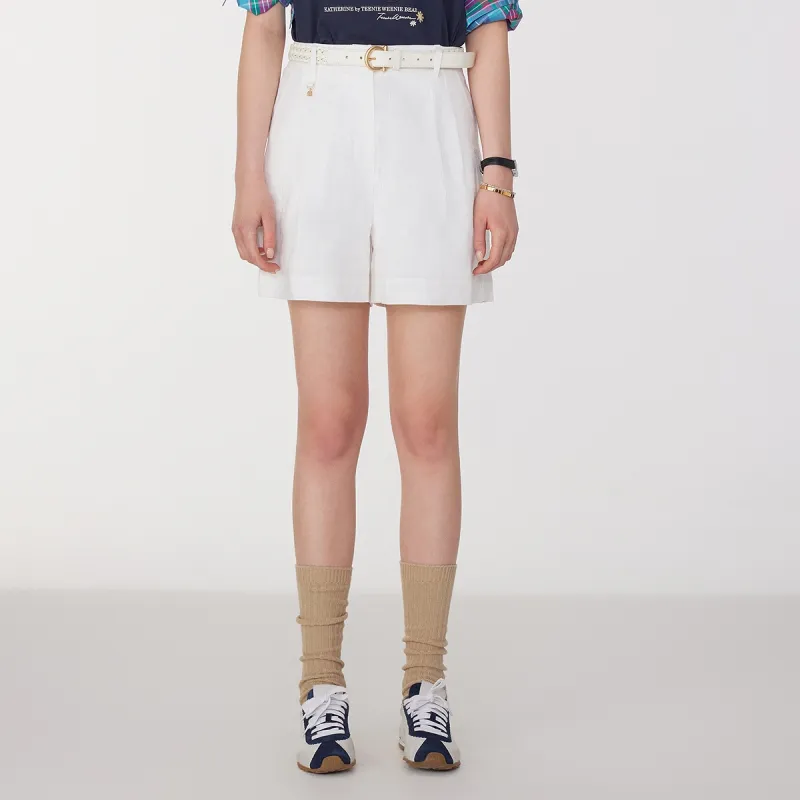 Teenie Weenie Casual Shorts Women's White-3