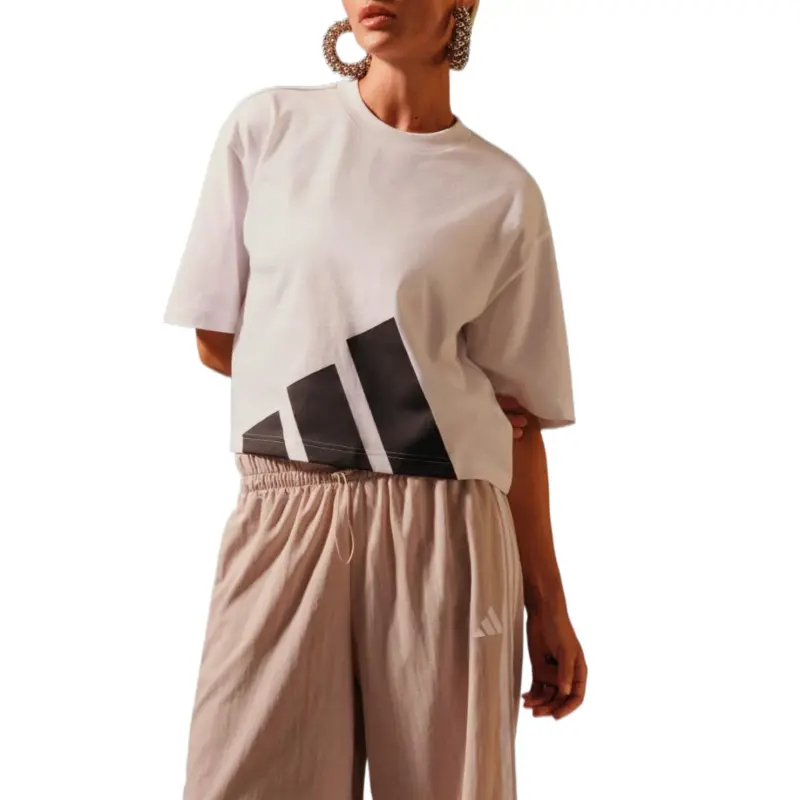 Adidas ESSENTIALS Drop Shoulder Sleeve T Shirt Women's White-4