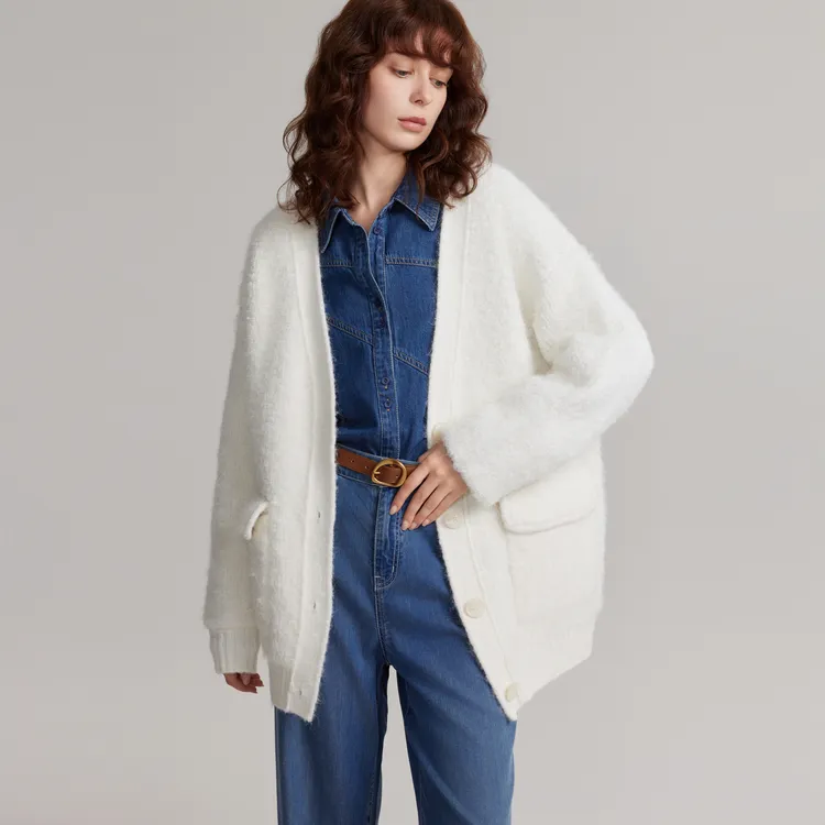 ELLE Sweaters Women's White-6