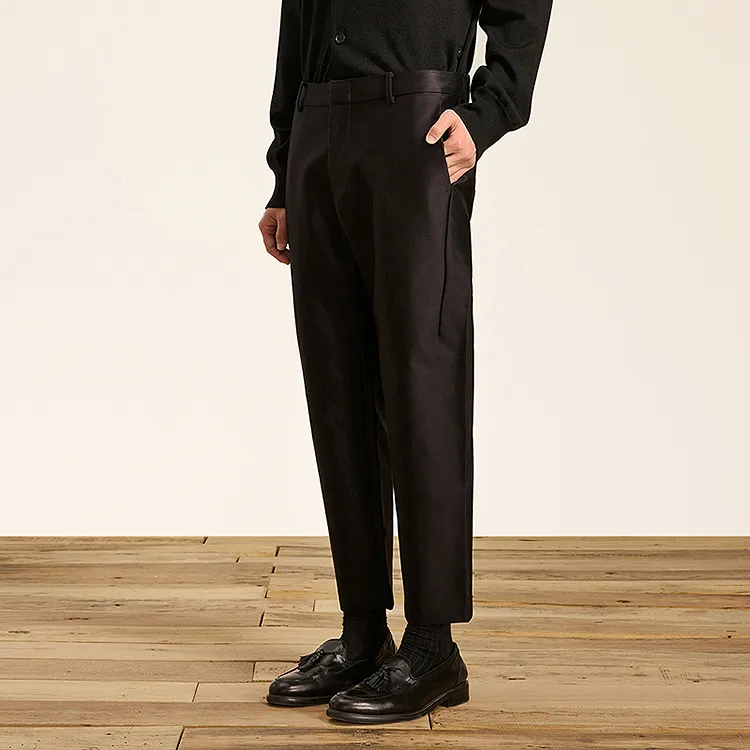 CROQUIS Casual Pants Men's Jet Black-4