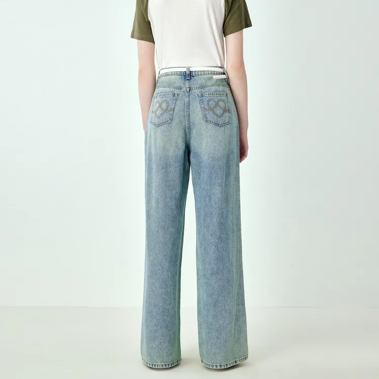 LEDIN Jeans Women's Light Denim Blue-5