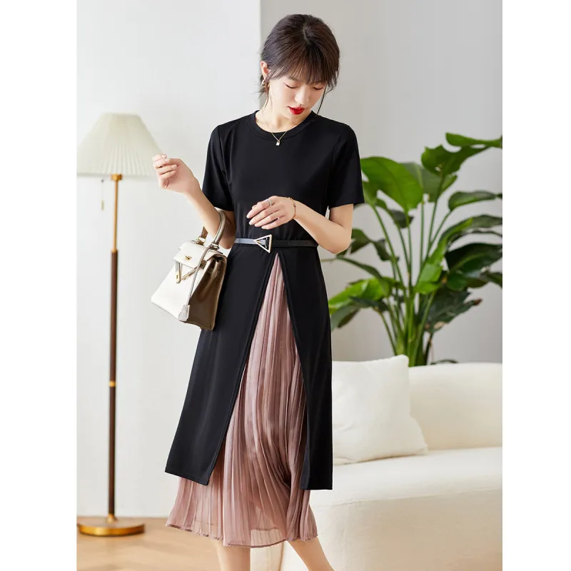 Love Elaine Short Sleeved Dress Women's Black-2