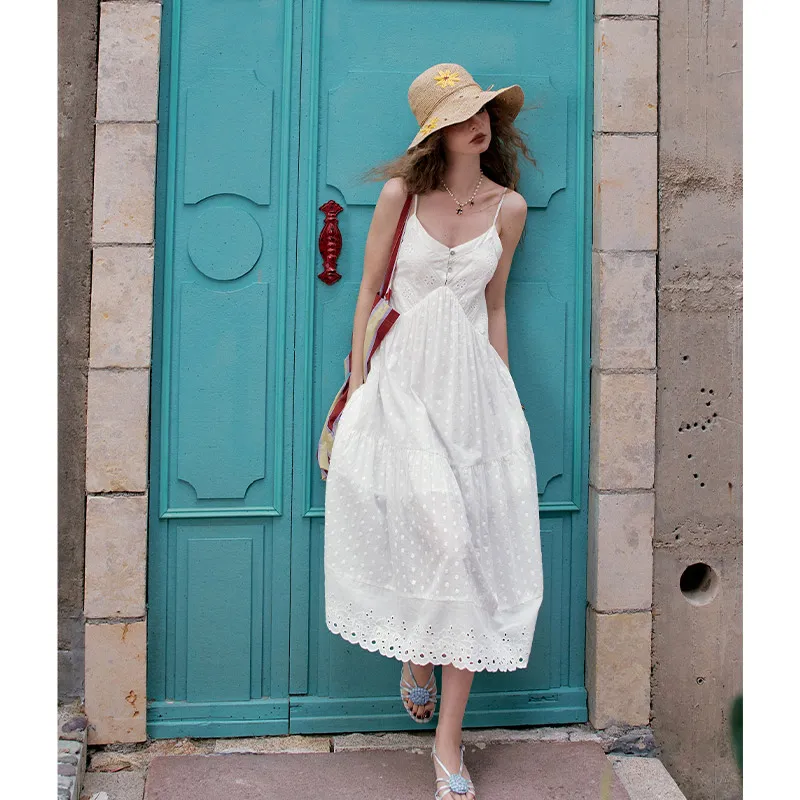 ELF SACK Slip Dresses Women's Elegance White-5