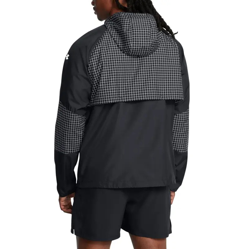 Under Armour UA Elite Jacket Men's Black Plaid Patchwork-3