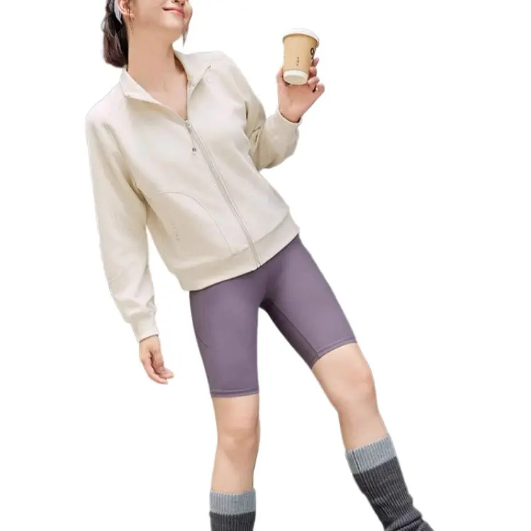 QIAODAN Sports Life Collection Sweatshirt Women's Calamine White-3