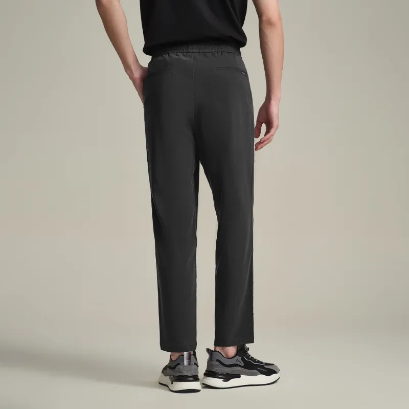 HLA Casual Pants Men's Dark Gray Pattern 20-3