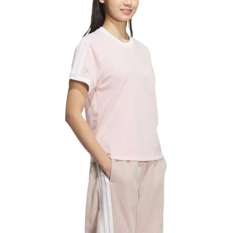 Adidas Regular T Shirt Women's Light Pink-1