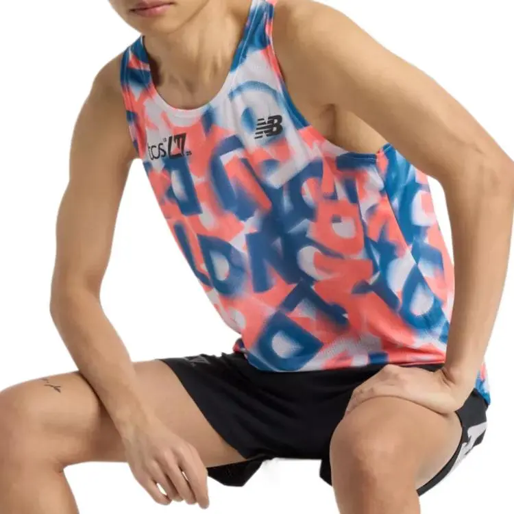 New Balance London EditionAthletics Singlet Tank Top Men's Blue-1
