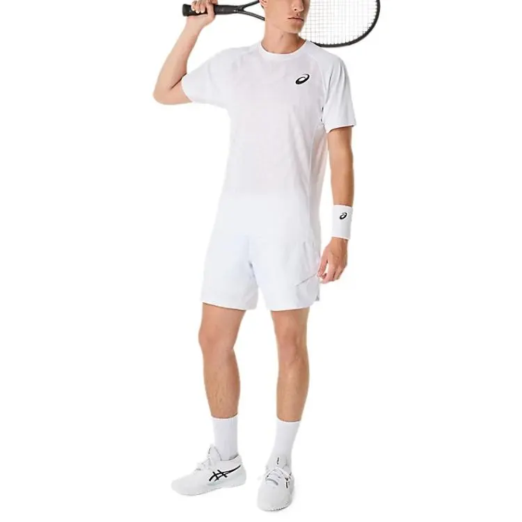 Asics MATCH ACTIBREEZE T Shirt Men's White-4