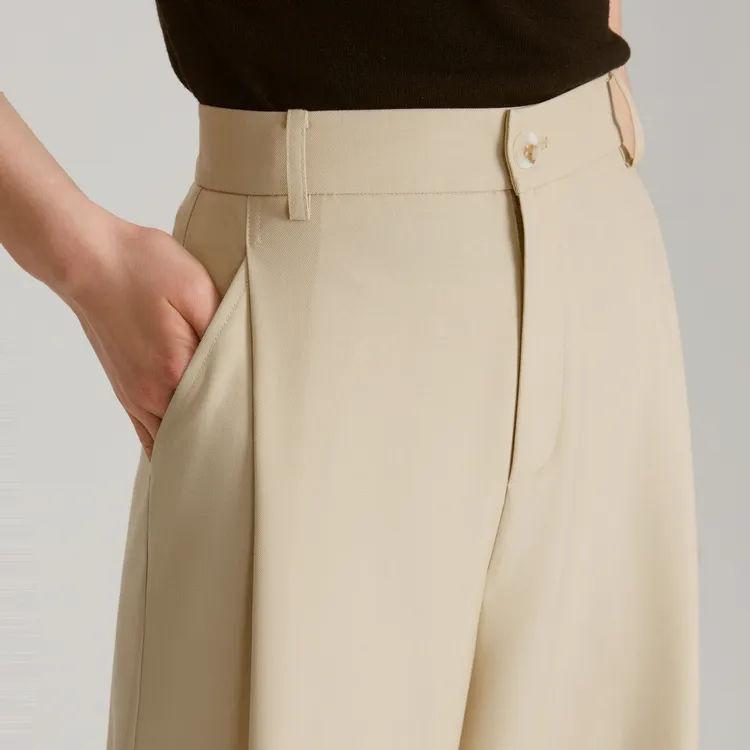 ELLE Casual Pants Women's Khaki-5