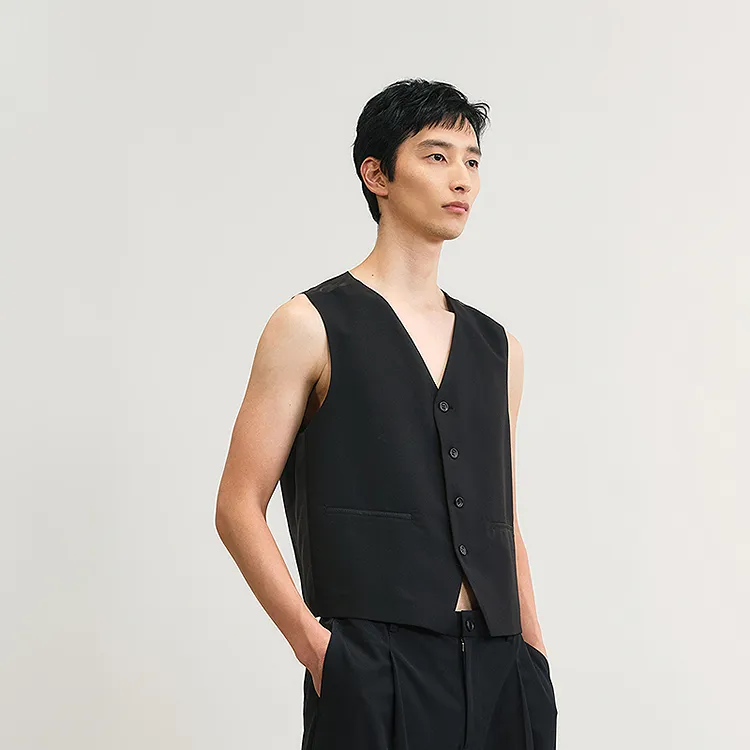 CROQUIS Vest Men's 001 Jet Black-4