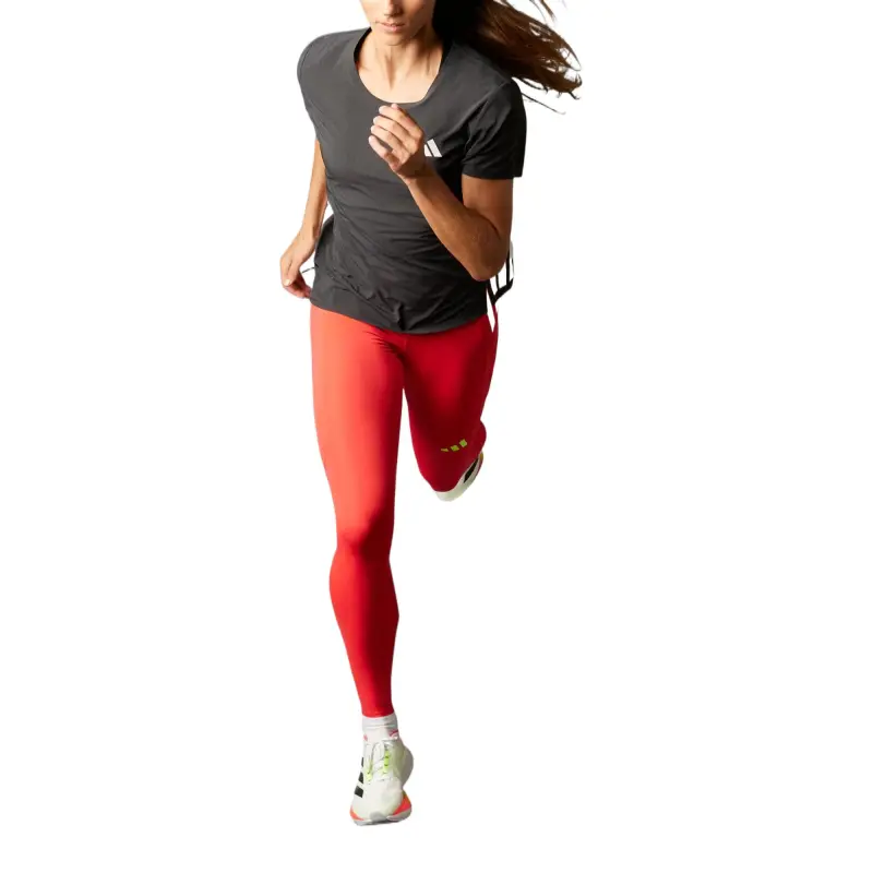 Adidas AdizeroClimacool Athletic Trousers Women's Red-3